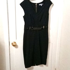 Jennifer Lopez black evening dress.